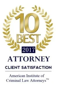 American Institute of Criminal Law Attorneys 10 Best for Client Satisfaction